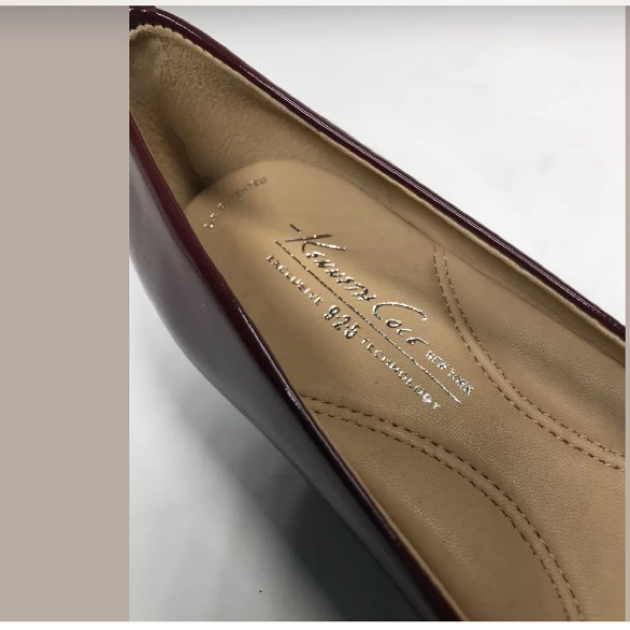 KENNETH COLE Patent Leather Ballet Flats 6.5 red